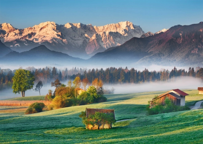Sestavljanka Schmidt Garmisch Partenkirchen - Murnauer Moos 1000 koščkov