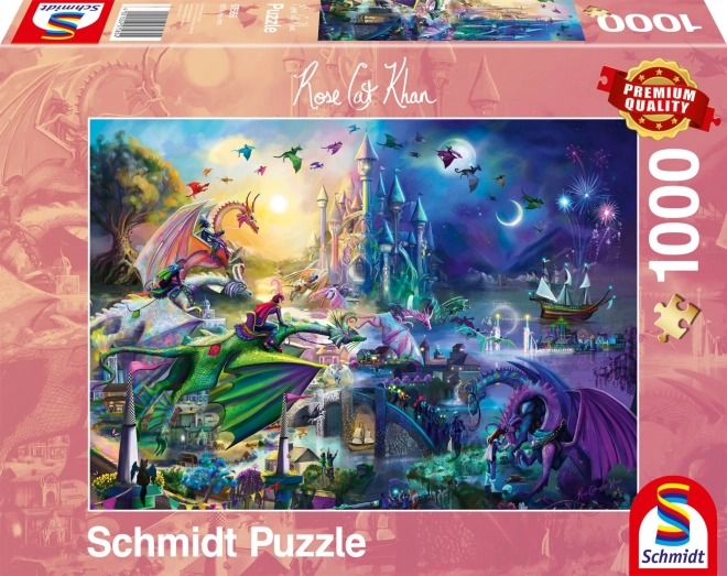 Nočna Zmajeva Tekma Puzzle 1000 Kosov