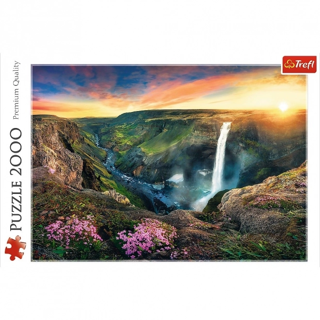 Puzzle 2000 kosov Vodopad Haifoss, Islandija