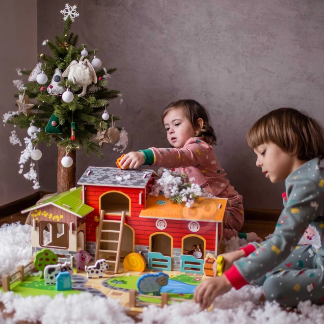 Mega Farma živalske figurice hlev in kokošnjak 18 kos