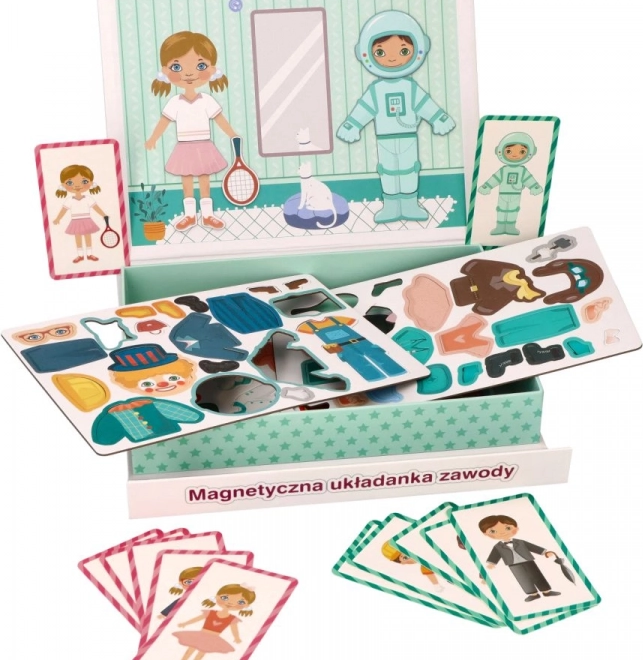 Magnetna tabla sestavljanka – poklici