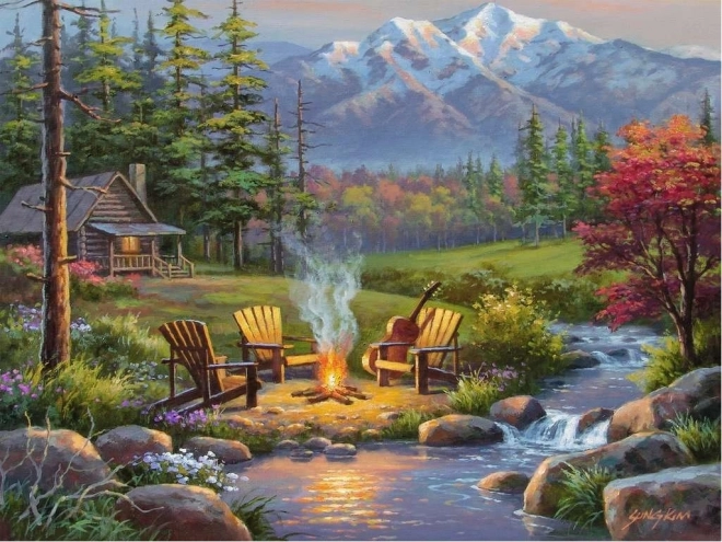 Ravensburger sestavljanka Riverside Living Room 750 koščkov