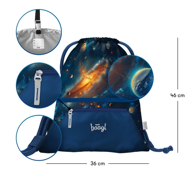 Set šolskih dodatkov vesolje