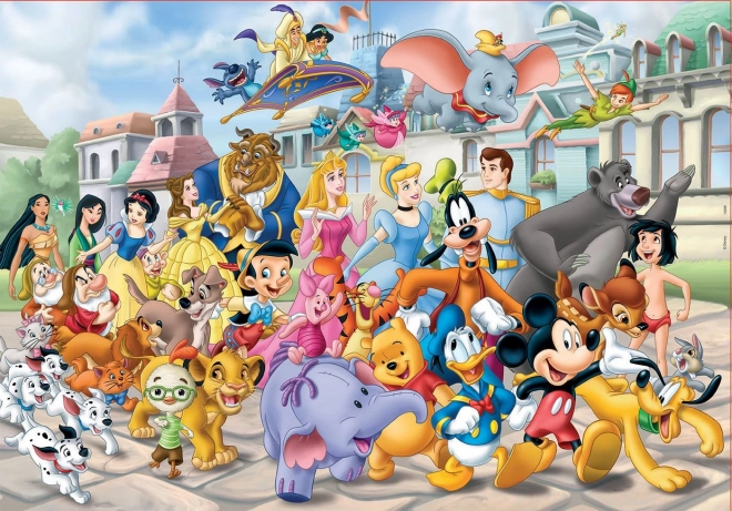 EDUCA Puzzle Sprehod likov Disney 200 kosov