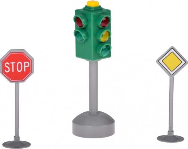 Svetlobni in zvočni semafor za realistično igro