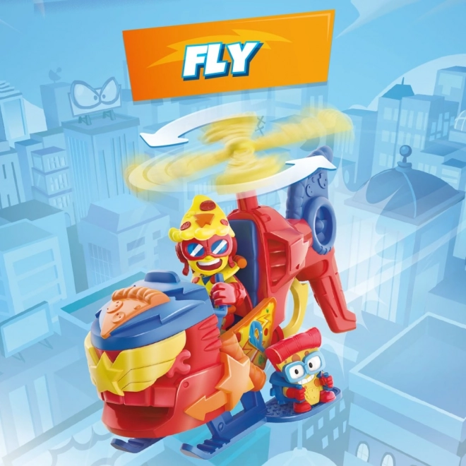 SuperThings Pizzacopter z izstreljevalnikom diskov