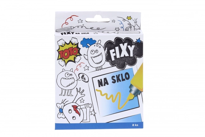 Flomastri za steklo 8 barv