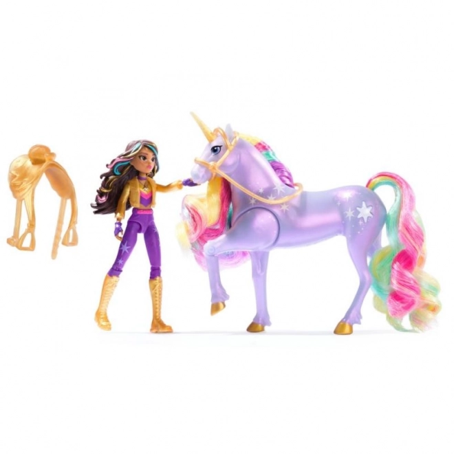 Svetlobni samorog in figura Sophia & Wildstar