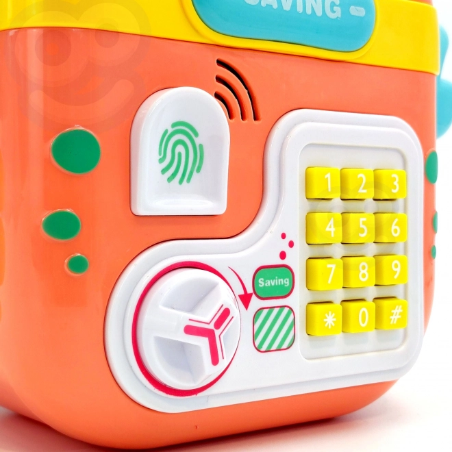 Elektronska hranilnica trezor na PIN Krab nahrbtnik oranžna