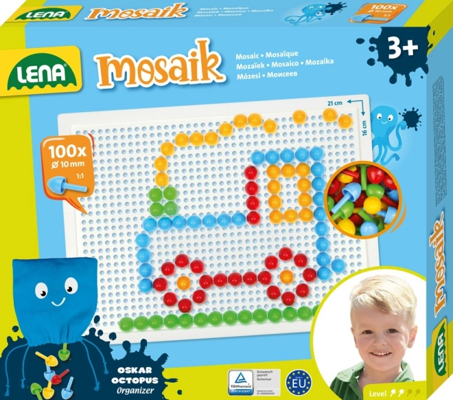LENA gumbasta mozaika za otroke – 100 kos