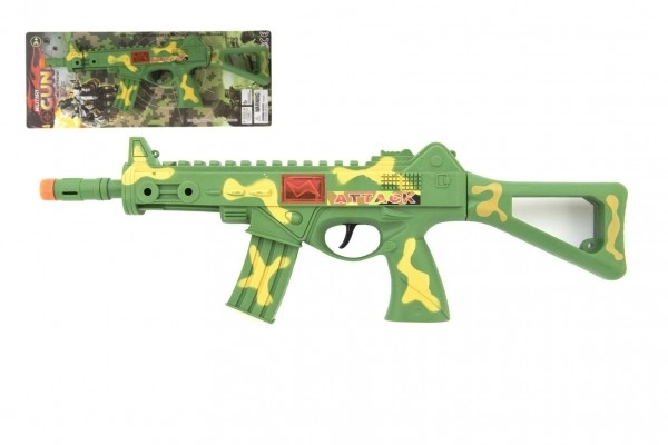 Vojaška plastična puška na vztrajnik - 42 cm