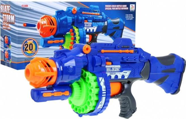 Velik otroški blaster BLAZE STORM s 40 penastimi izstrelki