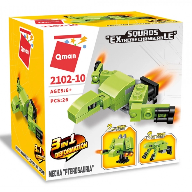 Qman Mecha Pterosauria 3v1 gradbeni set