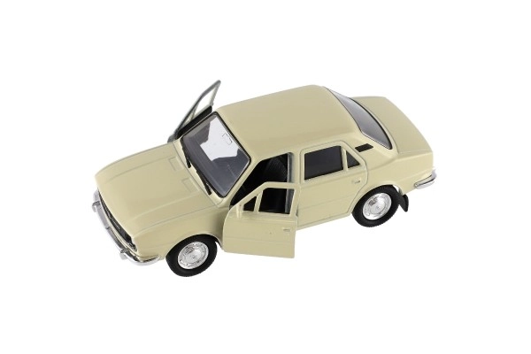 Auto Welly Škoda 105L kov/plast 11cm 1:34-39 na prosti tek 4 barve v škatli 15x7x7cm