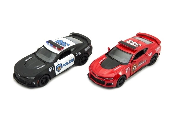 Avto Kinsmart Chevrolet Camaro policija/gasilci 12cm kovina/plastika