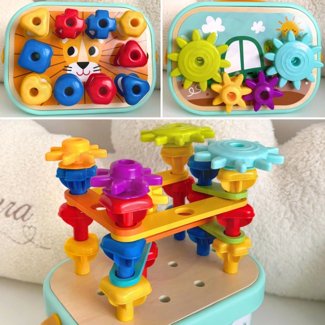 Woopie Green Konstrukcijski Box Motorični Montessori 12v1