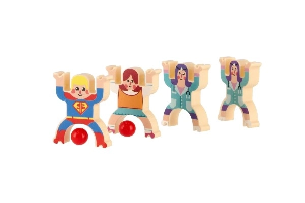 Igra ravnotežni herkules mini plastika 26 kos 3 barve v škatli 21x19x3,5cm