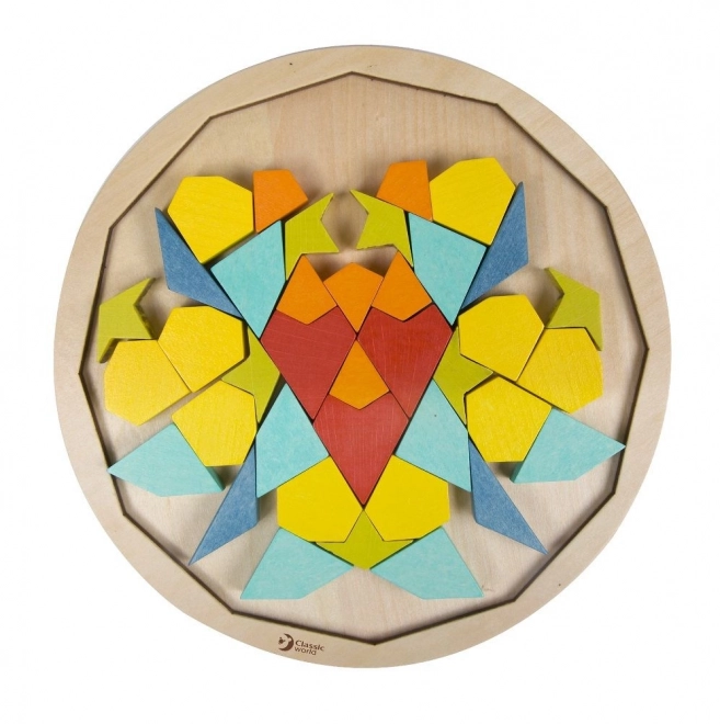 Montessori sestavljanka mandala - vzorci, oblike in barve
