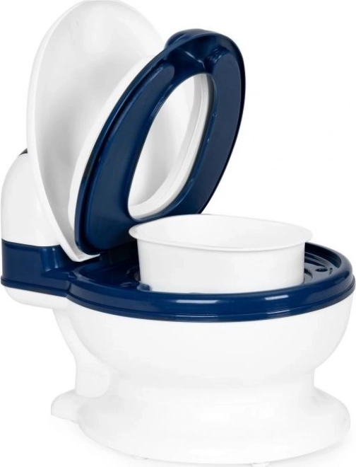 ECOTOYS Nočník - Otroška toaleta - bela, modra
