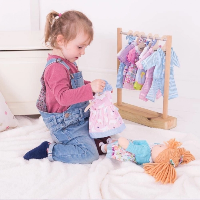 Bigjigs Toys Obešalnik za oblačila za punčke