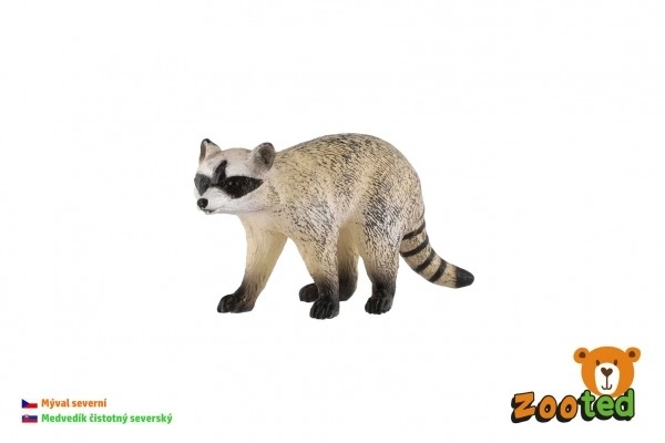 Plastičen severnoameriški rakun 8 cm v vrečki