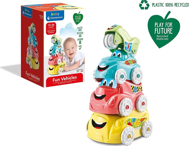 CLEMENTONI BABY Zlagalne zabavne vozila (Igra za prihodnost)