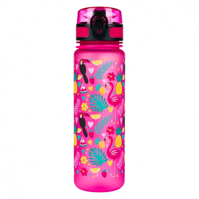 BAAGL Tritanová steklenička za pijačo, Plamenci, 500 ml