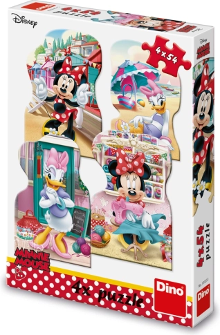 Sestavljanka Minnie in Daisy Poletje 4x54 koščkov