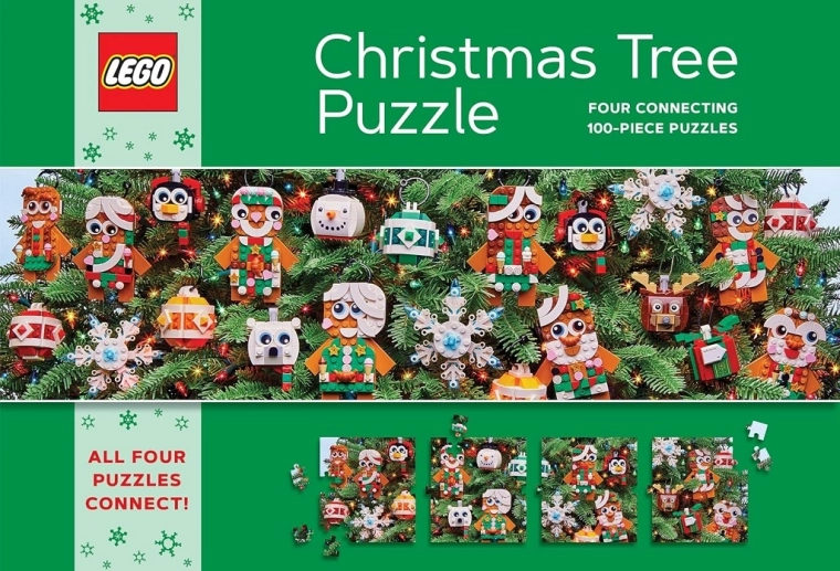 Sestavljanka LEGO božično drevo 4×100 koščkov