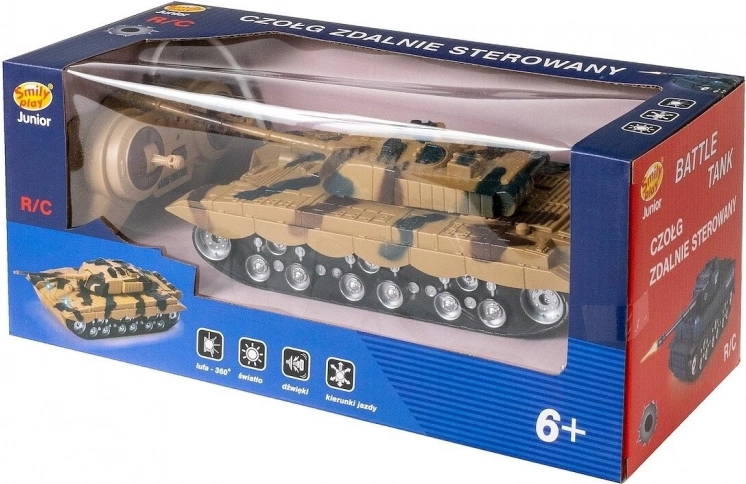 RC tank z polnilnikom – kamuflaža