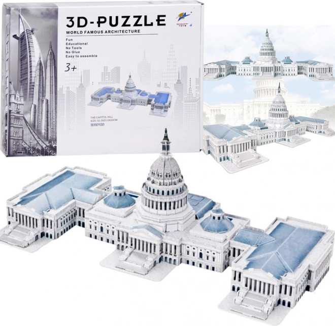 3D sestavljanka Kapitol ZDA 132 kosov