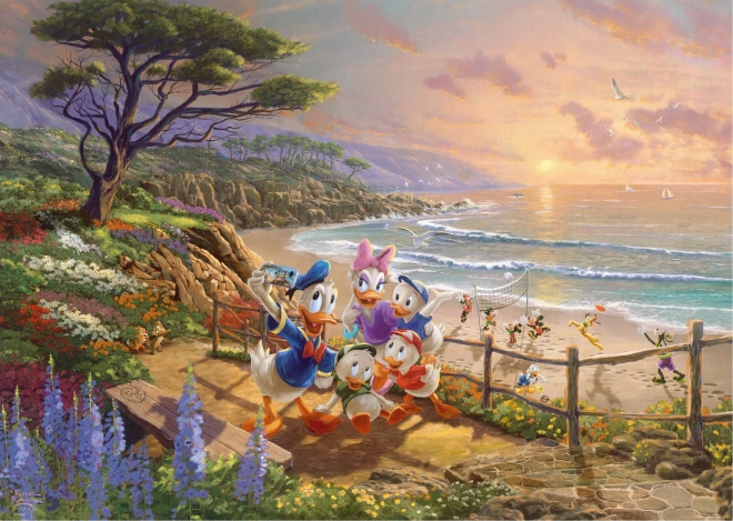 Sestavljanka Donald & Daisy: Račje popoldne 1000 kosov