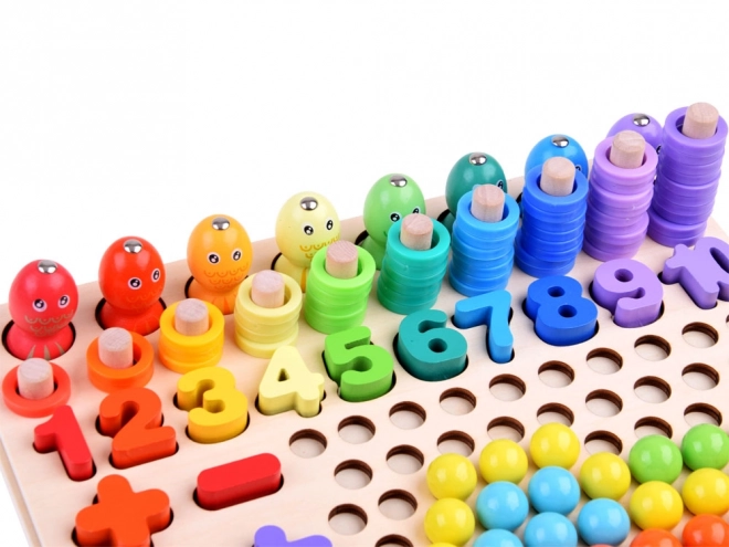 Lesena izobraževalna sestavljanka Matematika