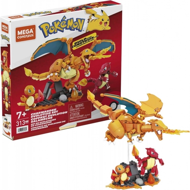 Gradbeni set Mega Construx Pokémon Evolucija Charmanderja
