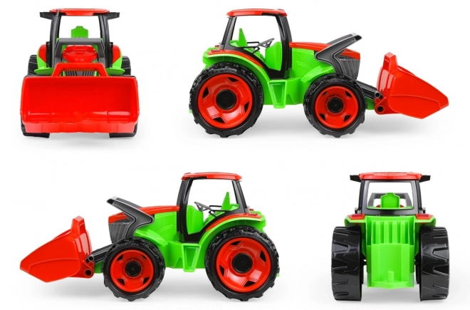 Traktor z žlico Giga Trucks s prikolico plast 62cm