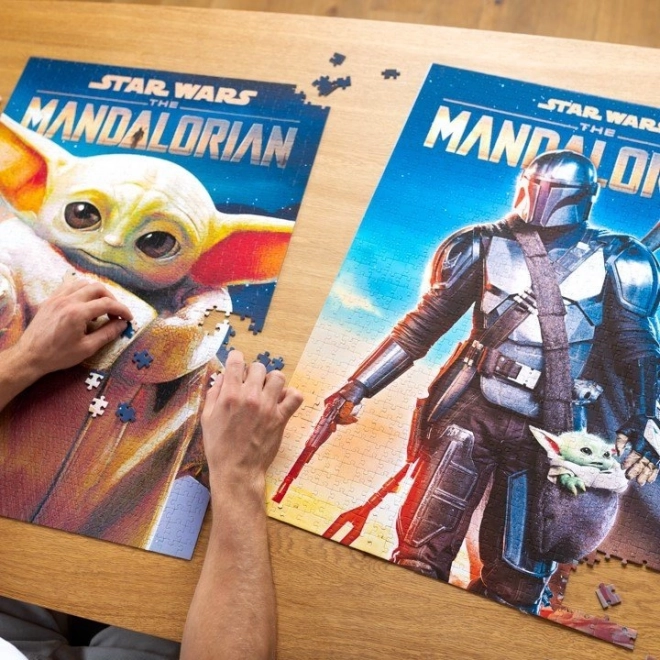 TREFL Puzzle Premium Plus Vojna zvezd: Mandalorijanec - Grogu 1000 kosov