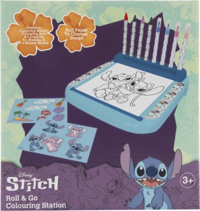 Stojalo z pobarvankami Lilo in Stitch in barvami