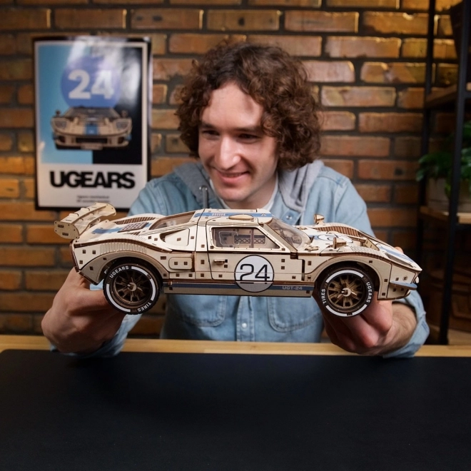 Ugears 3D lesena mehanska uganka Endurance Racer