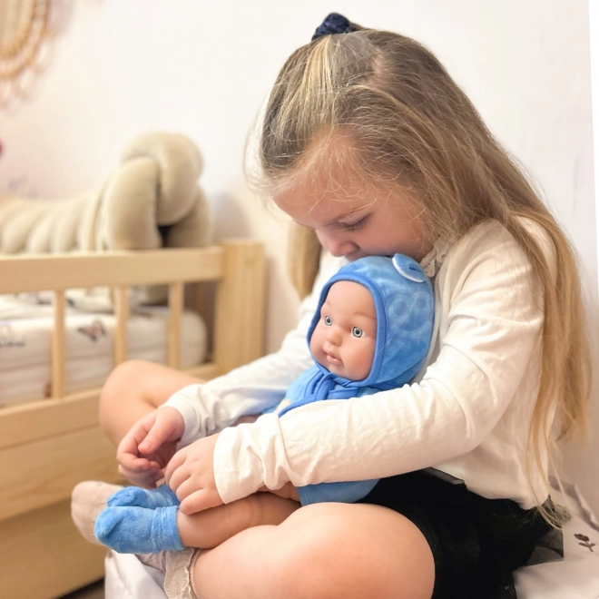 Woopie kraljevska punčka dojenček v oblekici medvedka 46 cm