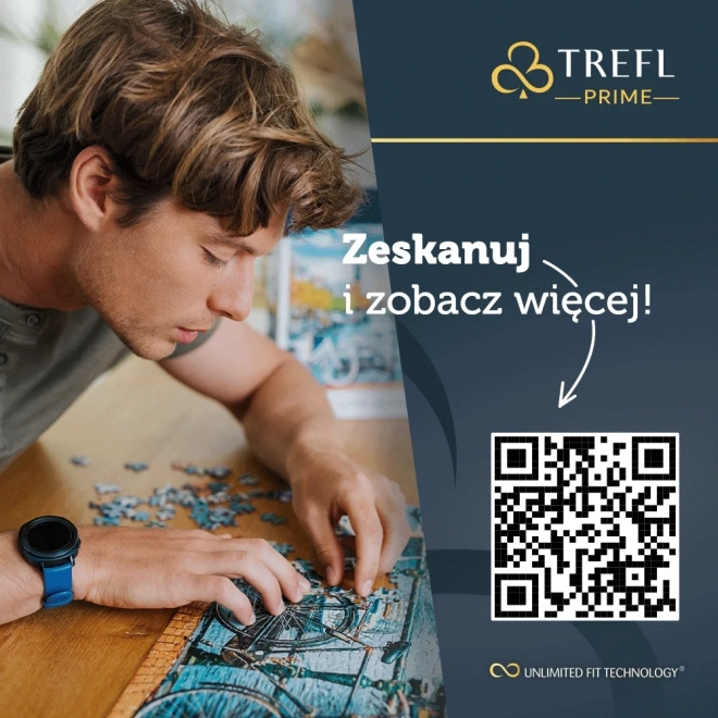 Puzzle romantični sončni zahod Santorini 1500 kosov