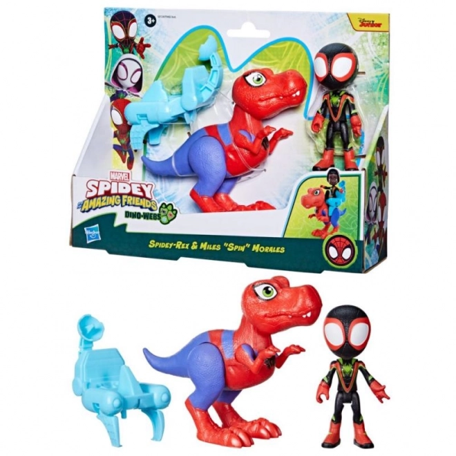 Spider-man spidey in njegovi neverjetni prijatelji figurica z dinozavrom in dodatki