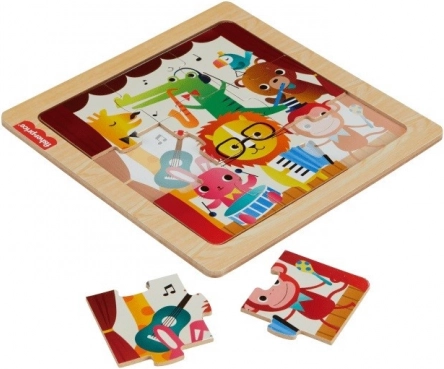Lesene sestavljanke Fisher-Price – različni motivi (9 kosov)