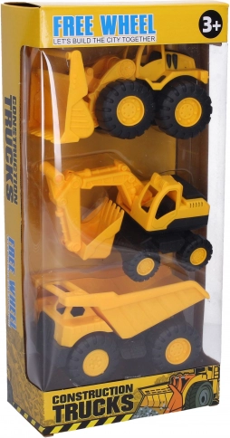Komplet gradbenih strojev 12 cm – 3 kosi