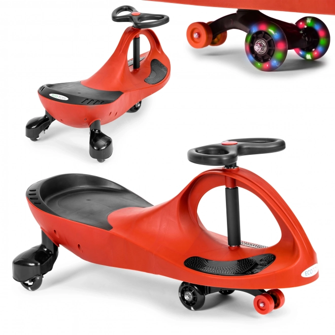 Vozilo s LED kolesci rdeče ECOTOYS