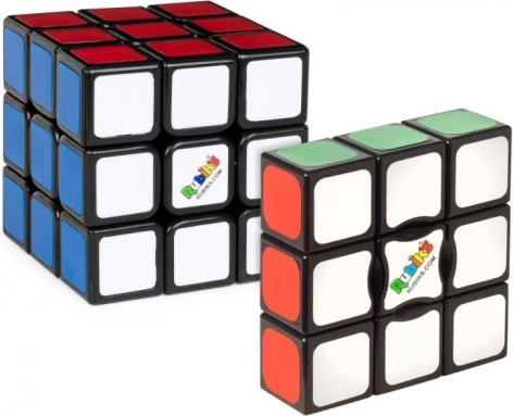 Začetni komplet Rubikova kocka: 3×3 in enoslojni rob 3×3×1