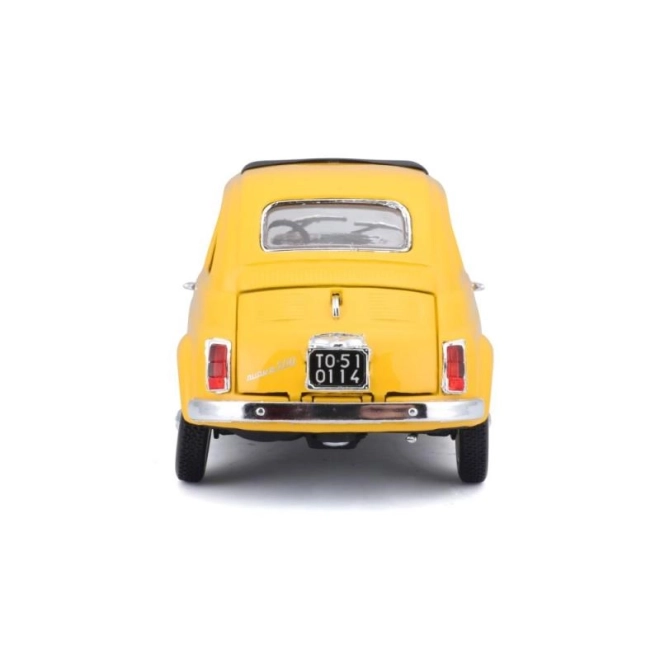 Model avtomobila Bburago Fiat 500 F 1965 rumen 1:24