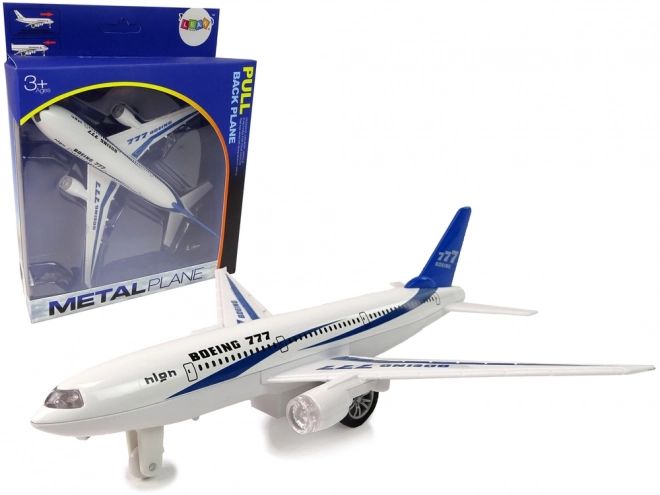 Osebno letalo Boeing 777 Bele pogonske luči zvoki