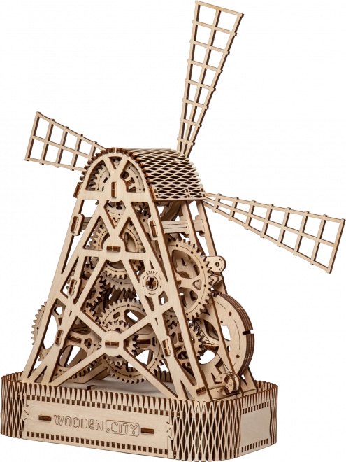 WOODEN CITY 3D sestavljanka Mlin 222 delov