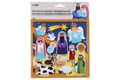 Kreativni sestavljanka nalepkasti set Betlehem