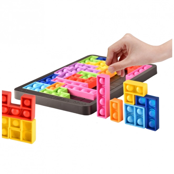 Senzorična igrača Tetris Pop-It Puzzle 3v1